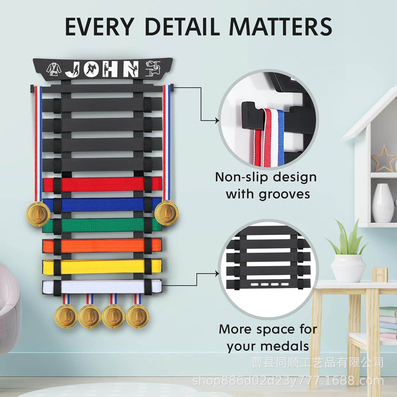 跆拳道腰带展示架腰带挂架空手道武道晋级腰带架道带展示架腰带架,淘宝优惠券,粉丝福利购,淘宝优惠卷