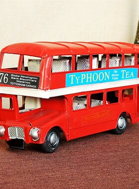 美式复古做旧咖啡馆酒吧店铺老式铁艺飞机橱窗陈列装饰Z品模型摆