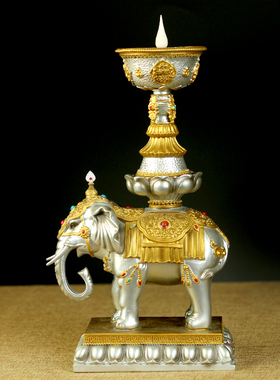 速发电子酥油灯明电象宝供台灯长充灯无烟家用烛佛藏式酥油灯灯座