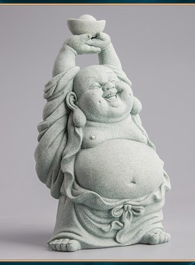 速发青砂公勒潮托掌弥国元宝如意居家办石室装饰鱼缸造景中式桌面