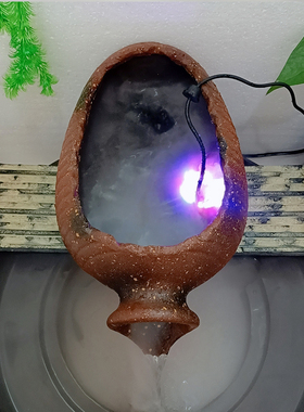 速发树脂陶创单口斜个户外台田园风别墅中式罐意流水造景装饰品摆