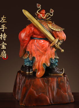 速发纯铜天馗钟师摆件家居客厅玄关铜像馗钟办公室摆设博古架装饰