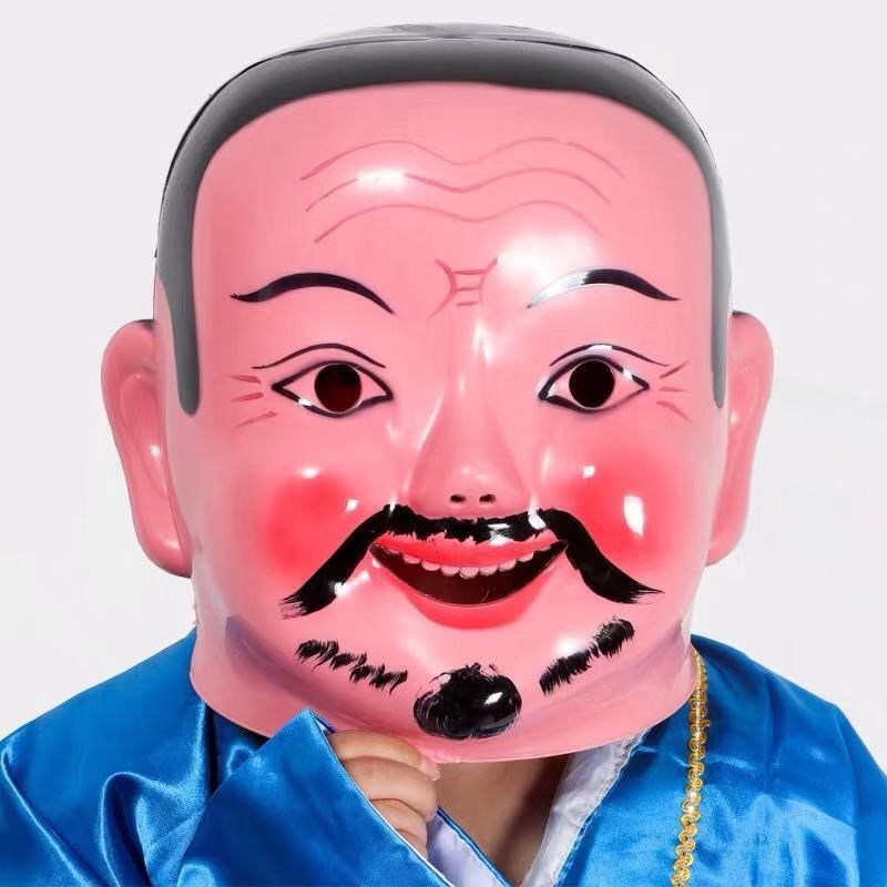 塑料大头娃娃社火头套面具x社火道具秧歌舞龙舞狮表演道具 - 图2