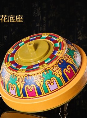 西藏式飞天电动转金筒藏s族家用佛堂转动轮经桶六字真言绿度母转