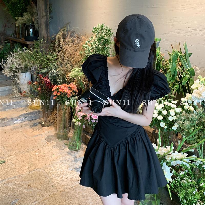 SUNONEONE 法式白色连衣裙女夏季高级感收腰显瘦甜美仙女公主裙子 - 图2