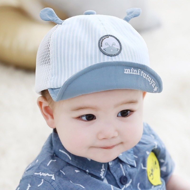 婴儿遮阳帽小月龄鸭舌帽0一3一6月宝宝棒球帽子夏季薄款防晒男宝,淘宝优惠券,粉丝福利购,淘宝优惠卷