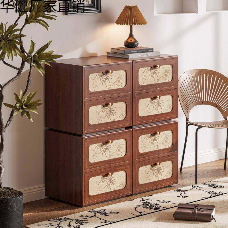 中卧古美式实木格田园竹叶斗柜客厅风室艺术储物柜可移32235235动,淘宝优惠券,粉丝福利购,淘宝优惠卷