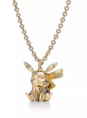 皮卡丘喷火龙梦幻吊坠精灵宝可梦胶囊系列项链卡拉卡拉胖丁毛衣链