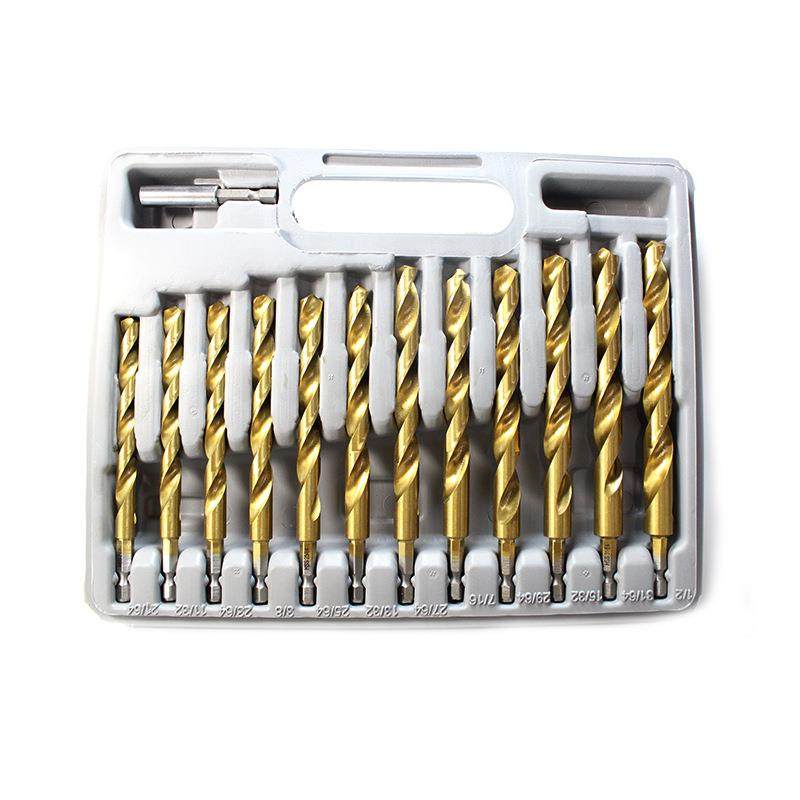 高速钢30件套镀钛涂层六角柄钻头套装组合英制整体六角钻孔,淘宝优惠券,粉丝福利购,淘宝优惠卷