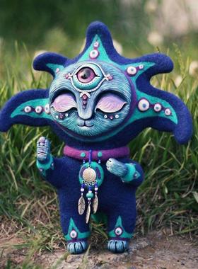 Handmake Creatures生物精灵幻想世界树脂摆件花园雕刻工艺品摆件