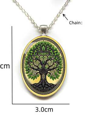 合金男女通用波西米亚世界树项链