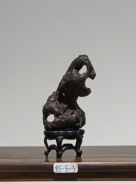 太湖石拳石袖石摆件天然原石文房书桌茶台案Q几精品禅意小摆件Y