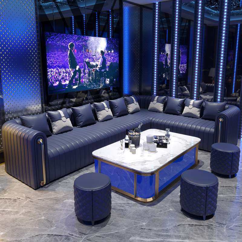 高端轻奢KTV沙发夜总会歌厅商务房台球厅包厢U型L型卡座茶几组合,淘宝优惠券,粉丝福利购,淘宝优惠卷