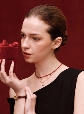 LuxLuna原创红玛瑙项链新年礼物