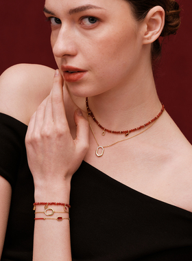 LuxLuna【限定】红玛瑙手链女款