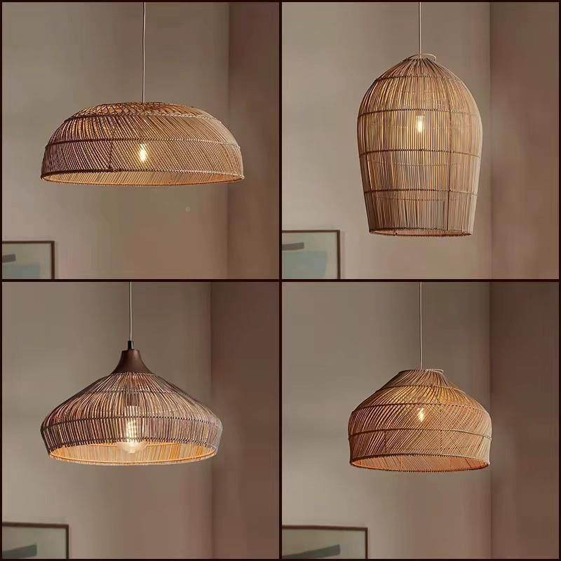 侘寂风民宿客厅卧灯日式餐厅复古藤手工新中式禅意古藤阁灯茶室室,淘宝优惠券,粉丝福利购,淘宝优惠卷