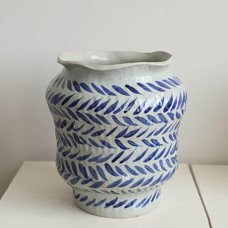 新中式创意青花陶瓷艺EKX术花瓶培现代家居绿高会档所民宿植水花,淘宝优惠券,粉丝福利购,淘宝优惠卷