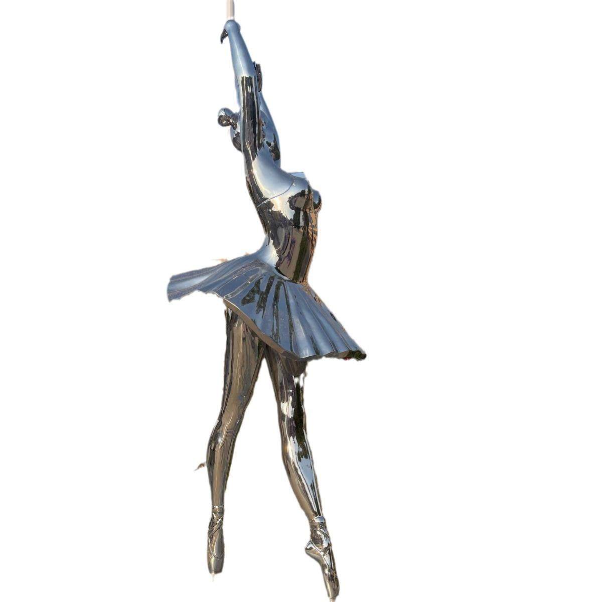 户外人物不锈钢雕塑镜面创意抽象艺术装置摆件大型景观装置,淘宝优惠券,粉丝福利购,淘宝优惠卷