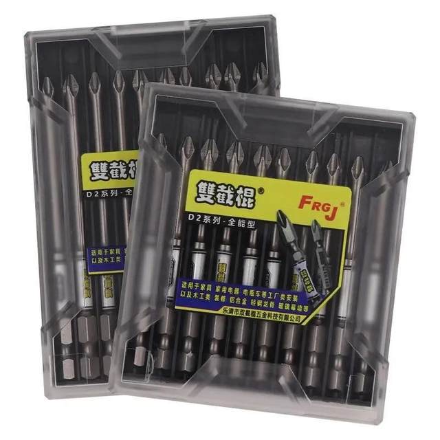 D2 double numbsack anti-slip single head D2 alloy steel anti-slip strong magnetic impact resistance electric hexagonal cross screw bit head