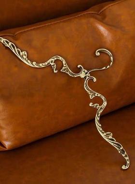 复古宫廷风家用衣架酒店卧室衣柜收纳挂架黄铜挂钩晾衣晾衣架