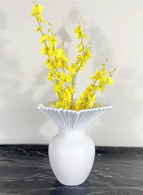 极简北欧陶瓷花瓶摆件客厅插花家居软装饰品创意样板间白色花器