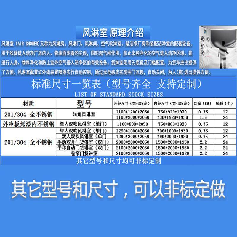 304不锈钢风淋室全自动单人双人双吹无尘车间风淋门风淋房工厂用,淘宝优惠券,粉丝福利购,淘宝优惠卷