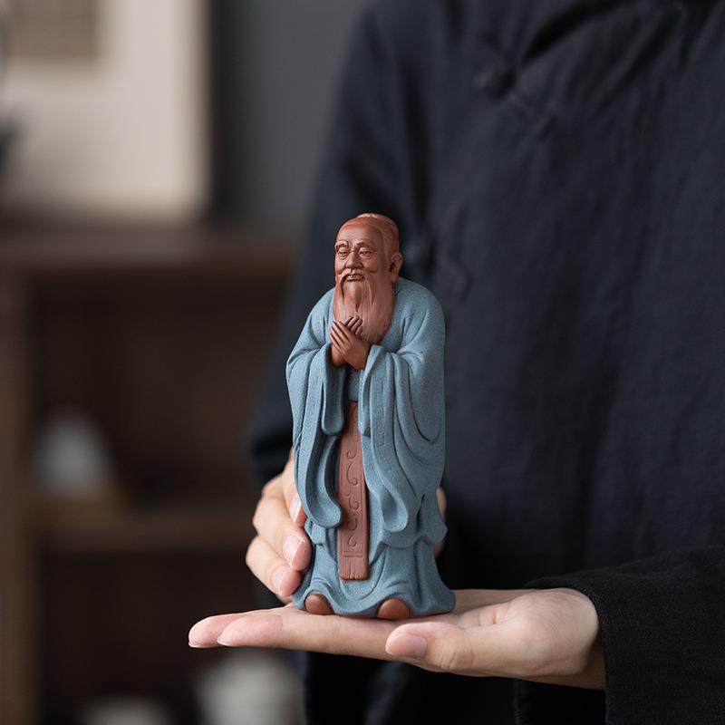 中式陶瓷孔夫子国学圣人历史人物雕像客厅书房禅意工艺品孔子摆件,淘宝优惠券,粉丝福利购,淘宝优惠卷
