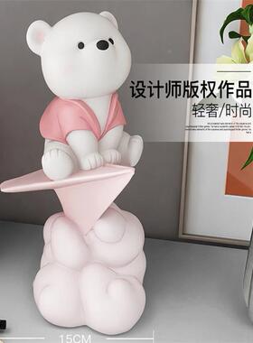 愈元气熊客厅礼摆件家居饰品电视柜酒柜玄生日乔MYR治迁关物送闺