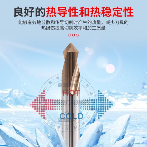 粉末冶金定心钻90度涂层镀钛不锈钢用2刃打点定位超硬定点钻 - 图2