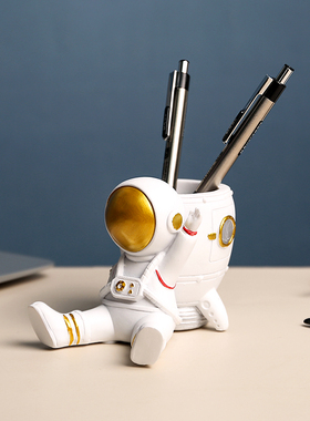 速发高航员笔筒摆件办装室桌面宇级感创意太空人公饰儿童男孩生日