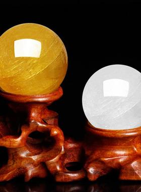 天然白色水晶摆件家摆居客黄厅玄关店铺进ltao5907球门办公室桌面