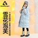 Qidong Children's Wear Snow Puff Girls' Goose Down Down Jacket New Big Children's Warm Mid-Length Three-Proof Jacket