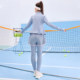Qidong Light Oxygen Clothing Girls' High-Elastic Sports Moisture-Absorbing Quick-Drying Professional Badminton Suit Spring and Autumn Yoga Clothing