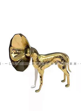 代轻奢饰黑白琉璃艺YFZH0034术花现器摆件 板间售楼处家样居电视