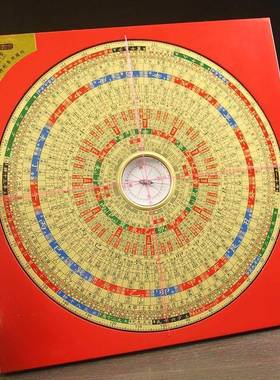 盘高精度专业三元三综合盘指合针随南身八寸二十四山罗万兴集福堂