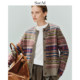 Sue.M layering artifact heavy industry jade Fair Island 100% wool cardigan 25 winter round neck knitted sweater