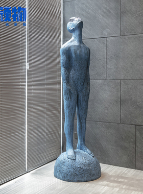 抽象雕塑摆件样品屋展示中心酒店客厅玄关现代落地人物创意装饰艺