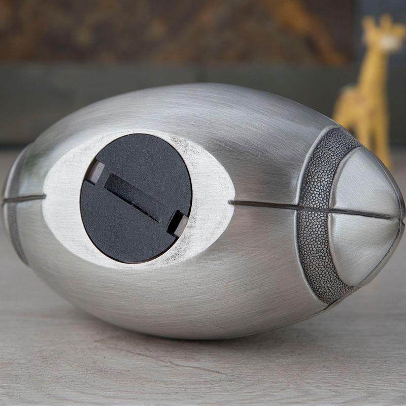 创意欧式橄榄球存钱罐小孩硬币储蓄罐金属工艺品儿童礼品,淘宝优惠券,粉丝福利购,淘宝优惠卷