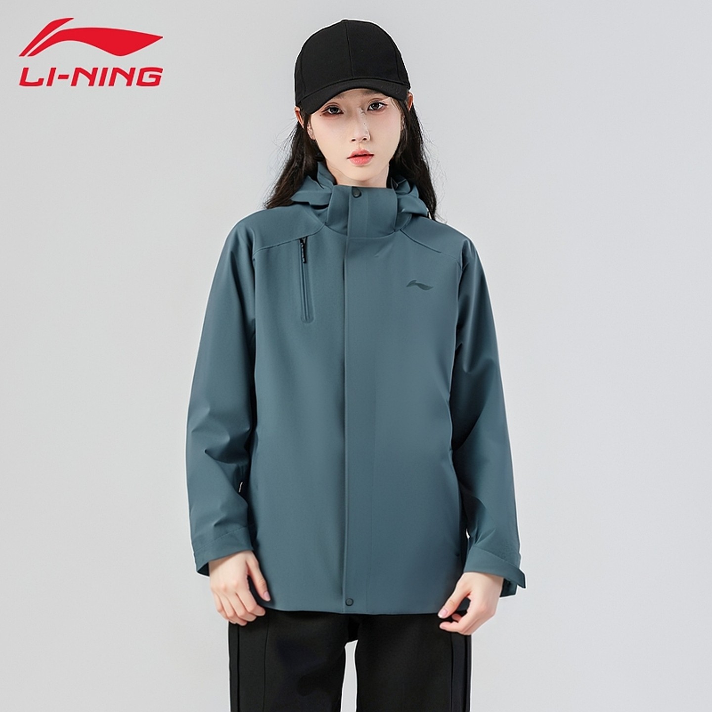 李宁三合一运动风衣套装男子秋冬新款加绒保暖防泼水舒适健身外套,淘宝优惠券,粉丝福利购,淘宝优惠卷