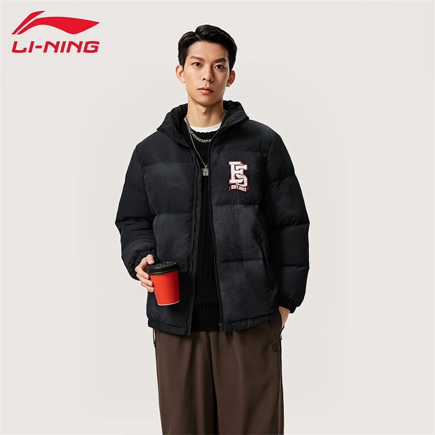 李宁反伍羽绒服男子冬季新款鸭绒防泼水宽松保暖篮球外套AYMU479,淘宝优惠券,粉丝福利购,淘宝优惠卷