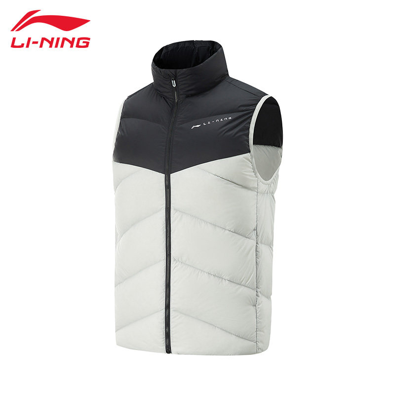 李宁羽绒马甲男子冬季新款健身鸭绒保暖舒适修身休闲外套AMRU101,淘宝优惠券,粉丝福利购,淘宝优惠卷