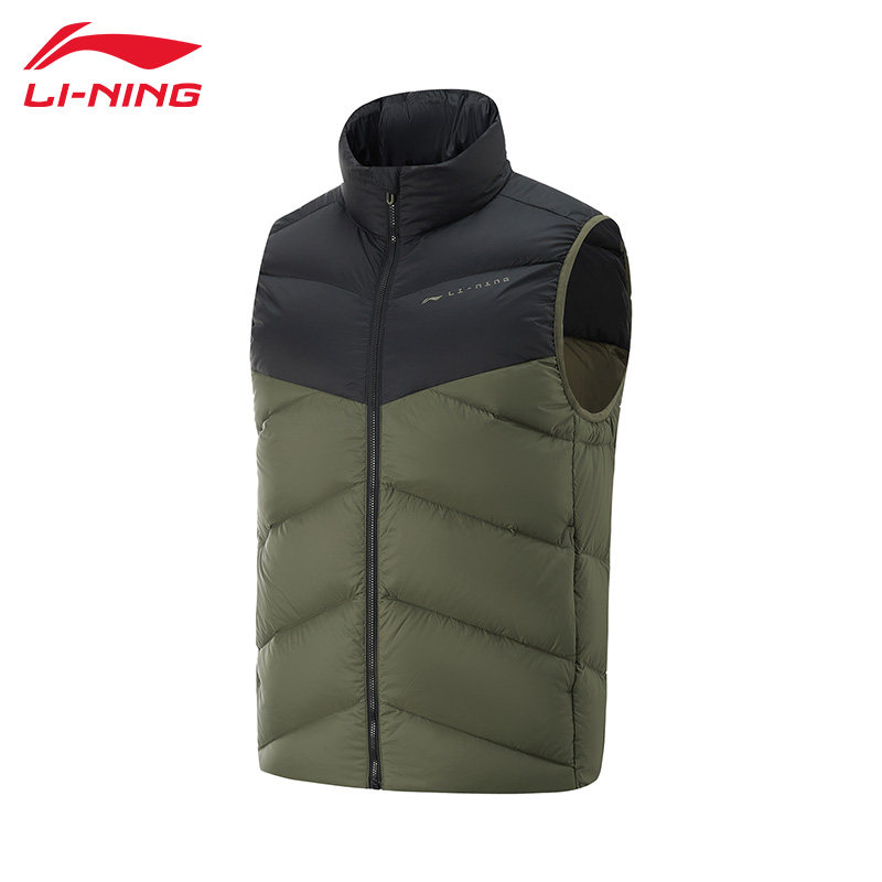 李宁羽绒马甲男子冬季新款健身鸭绒保暖舒适修身休闲外套AMRU101,淘宝优惠券,粉丝福利购,淘宝优惠卷