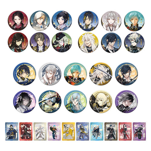 星河动漫《刀剑乱舞ONLINE》三日月清光 徽章收藏卡盲盒 动漫周边 - 图3