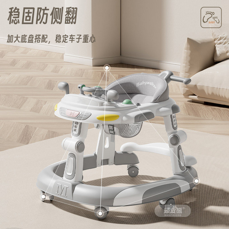 顽皮熊新款婴儿学步车宝宝多功能手推车宝宝助步车防o型腿可折叠,淘宝优惠券,粉丝福利购,淘宝优惠卷