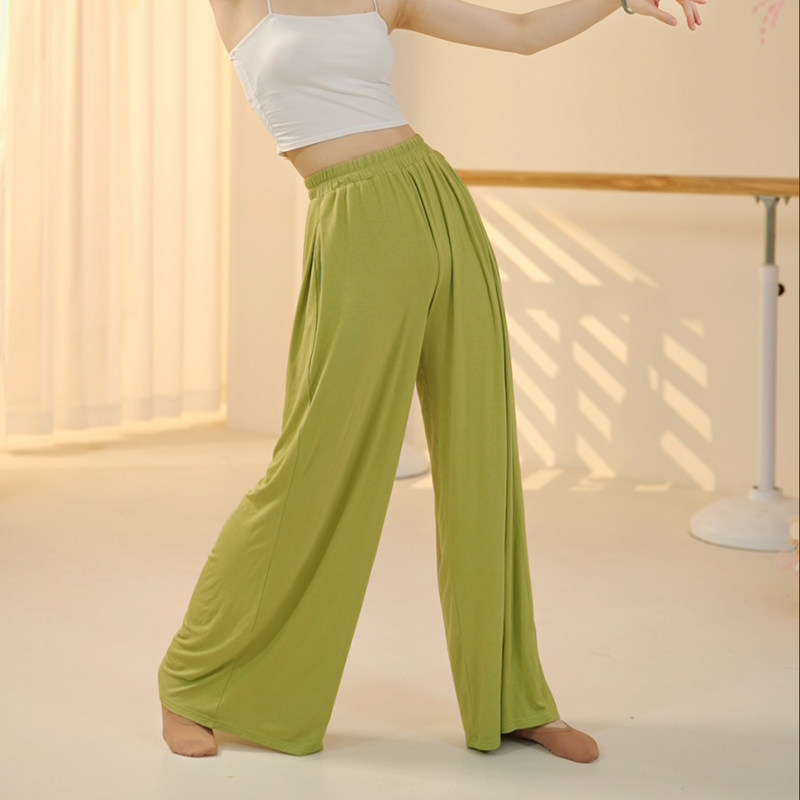 速发舞新裤2024体季蹈款成人宽松飘逸阔腿形冬练功跳舞专用裤子 - 图1