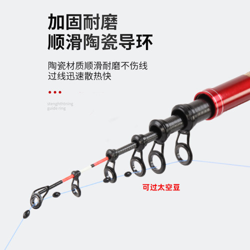 软尾小矶竿软竿稍钓鲫鱼小抛竿灵敏筏钓J竿单竿短节矶钓竿碳素超 - 图1