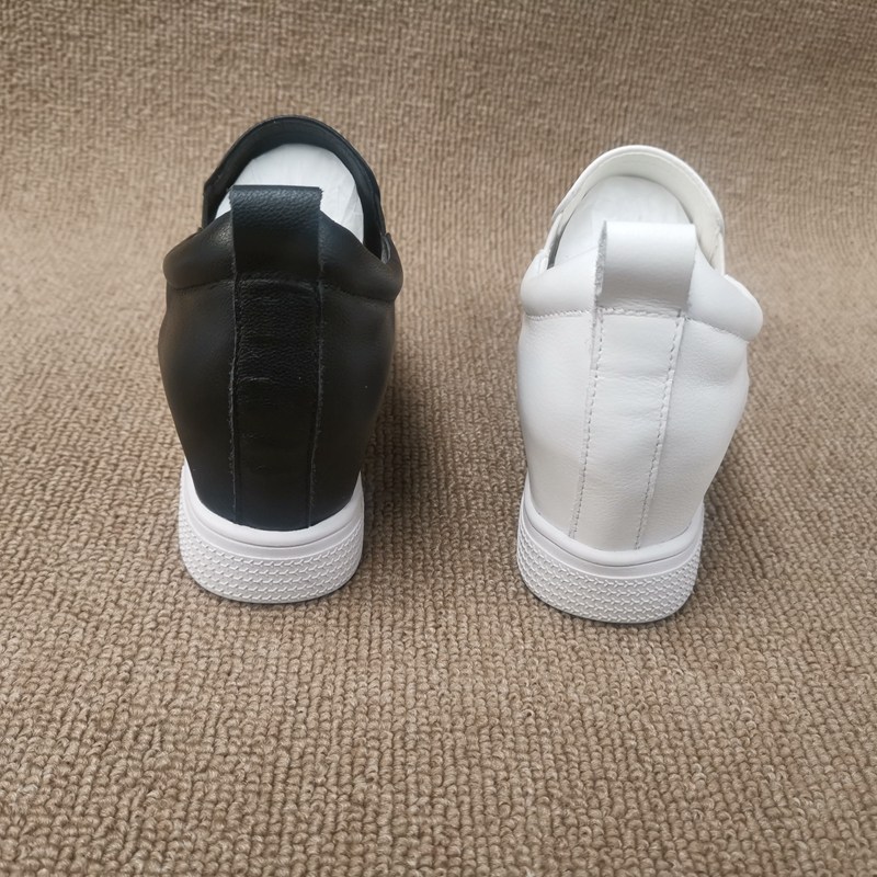 2019春新款真皮女鞋外贸处理时尚百搭内增高乐福鞋舒适深口女单鞋,淘宝优惠券,粉丝福利购,淘宝优惠卷