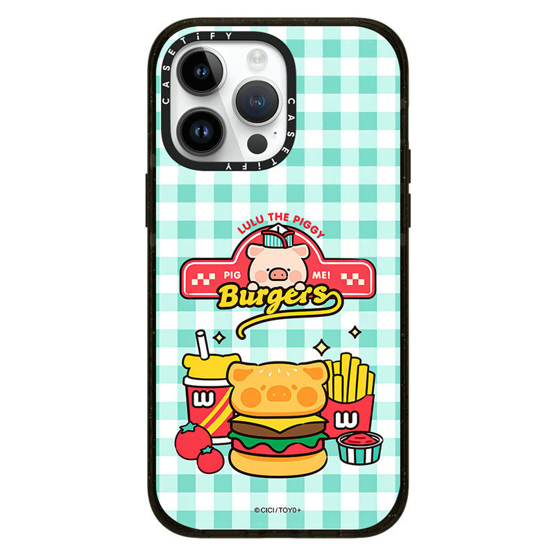 CASETi艺术家lulu猪汉堡16Pro适用iPhone15ProMax苹果14Pro可爱网红全包明星同款手机壳13防摔保护12Pro硬壳