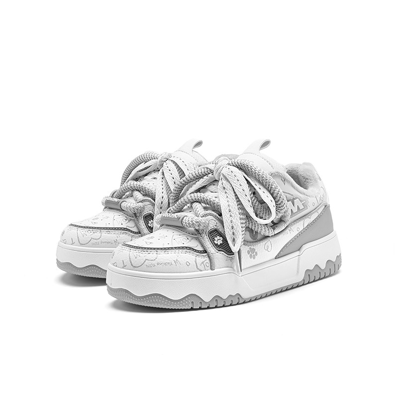 汤姆猫鞋子男鞋复古涂鸦板鞋男款冬季加绒保暖棉鞋潮流面包鞋潮鞋,淘宝优惠券,粉丝福利购,淘宝优惠卷