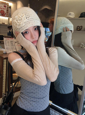 针织帽子女2026年秋冬显脸小百搭